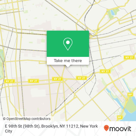 E 98th St (98th St), Brooklyn, NY 11212 map