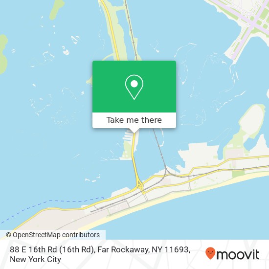 Mapa de 88 E 16th Rd (16th Rd), Far Rockaway, NY 11693