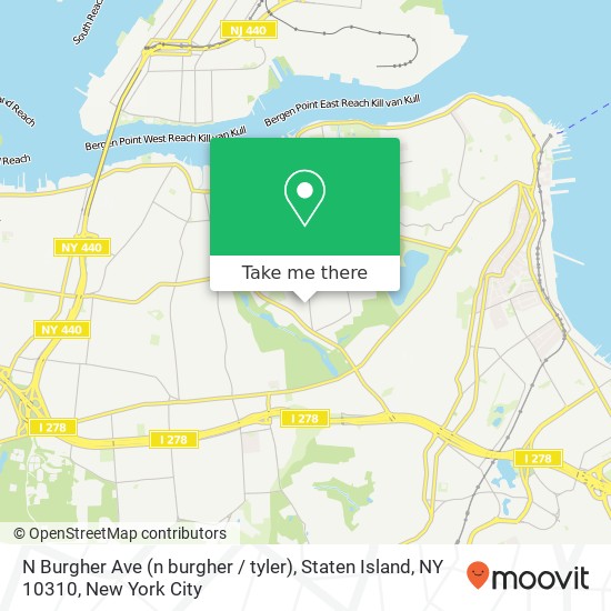 N Burgher Ave (n burgher / tyler), Staten Island, NY 10310 map