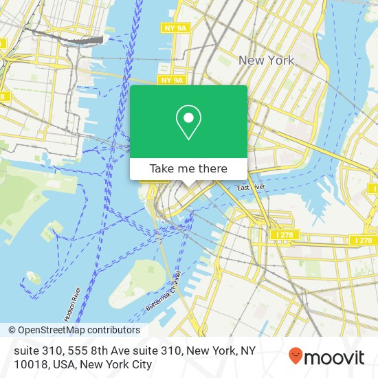 suite 310, 555 8th Ave suite 310, New York, NY 10018, USA map