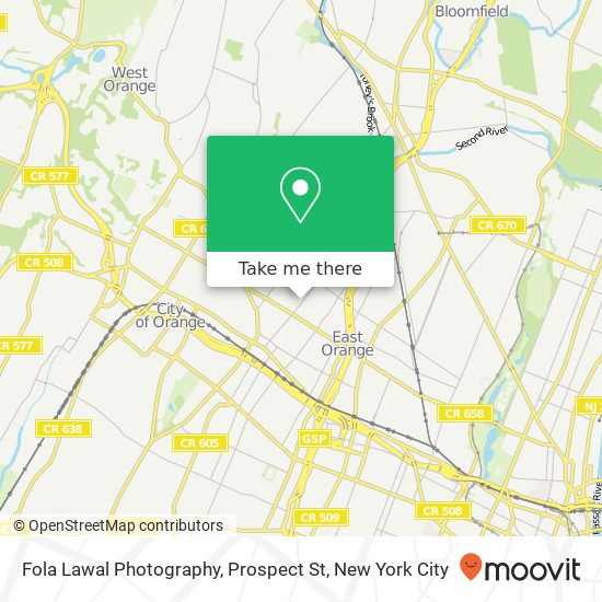 Mapa de Fola Lawal Photography, Prospect St