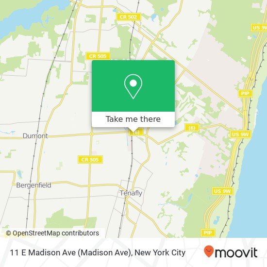 11 E Madison Ave (Madison Ave), Cresskill, NJ 07626 map