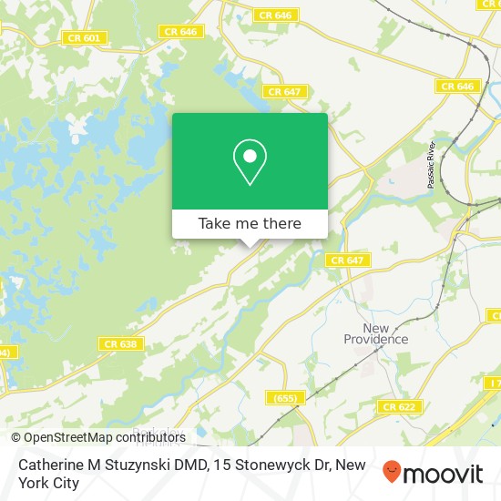 Mapa de Catherine M Stuzynski DMD, 15 Stonewyck Dr