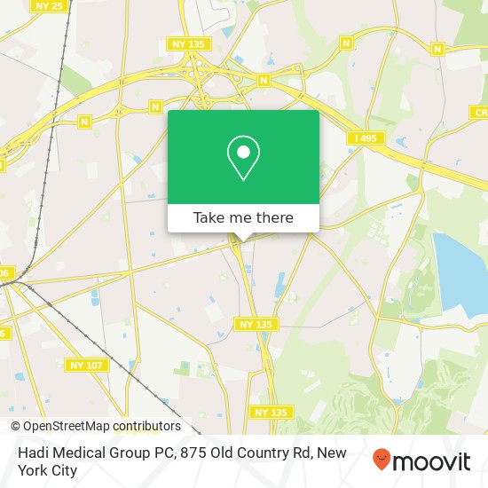 Hadi Medical Group PC, 875 Old Country Rd map