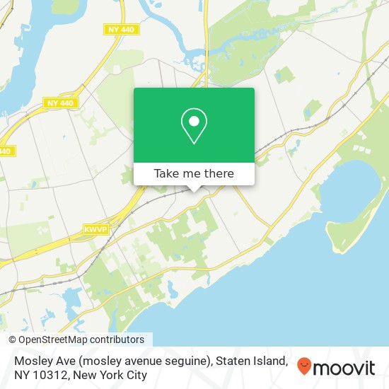 Mapa de Mosley Ave (mosley avenue seguine), Staten Island, NY 10312