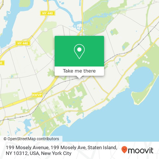 199 Mosely Avenue, 199 Mosely Ave, Staten Island, NY 10312, USA map