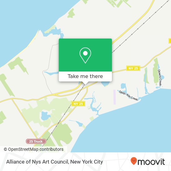 Alliance of Nys Art Council map