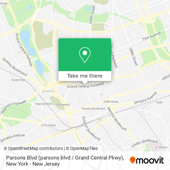 Mapa de Parsons Blvd (parsons blvd / Grand Central Pkwy)