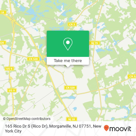 165 Rico Dr S (Rico Dr), Morganville, NJ 07751 map