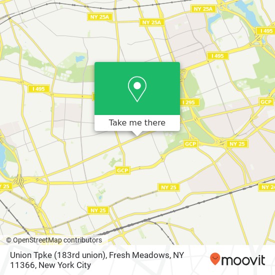 Union Tpke (183rd union), Fresh Meadows, NY 11366 map