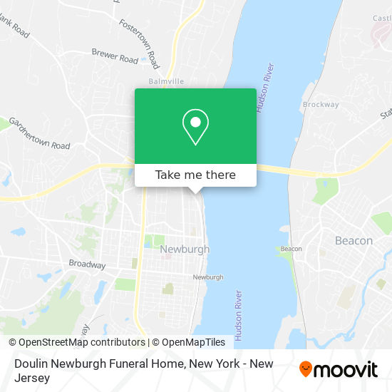 Doulin Newburgh Funeral Home map
