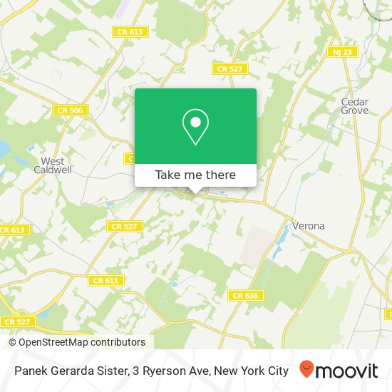 Mapa de Panek Gerarda Sister, 3 Ryerson Ave