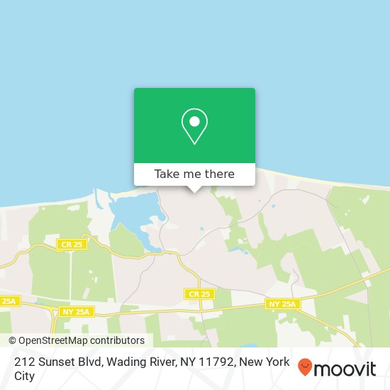 212 Sunset Blvd, Wading River, NY 11792 map