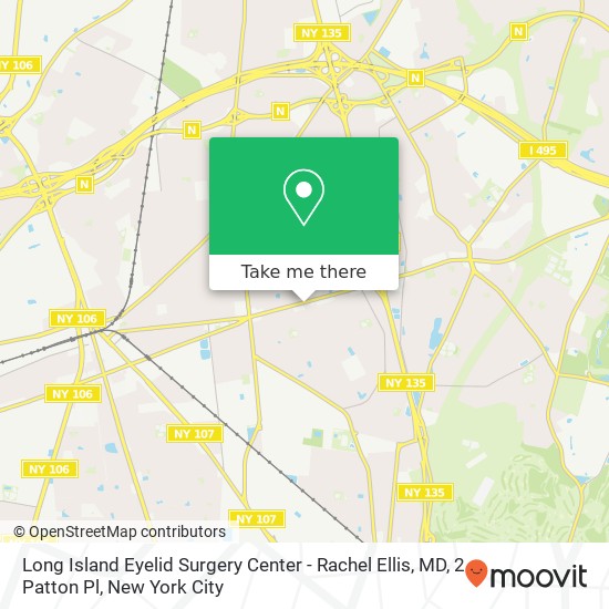 Mapa de Long Island Eyelid Surgery Center - Rachel Ellis, MD, 2 Patton Pl