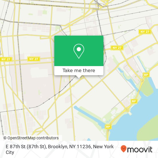 E 87th St (87th St), Brooklyn, NY 11236 map