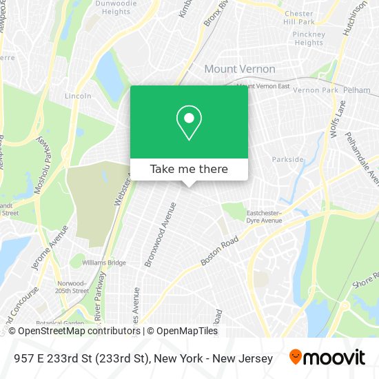 Mapa de 957 E 233rd St