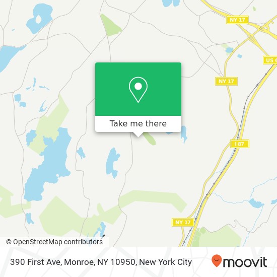 390 First Ave, Monroe, NY 10950 map