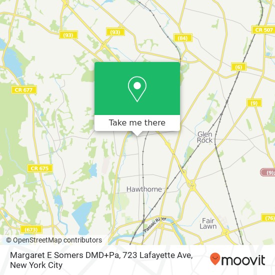 Mapa de Margaret E Somers DMD+Pa, 723 Lafayette Ave