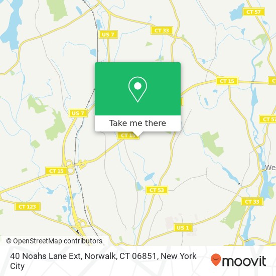 Mapa de 40 Noahs Lane Ext, Norwalk, CT 06851
