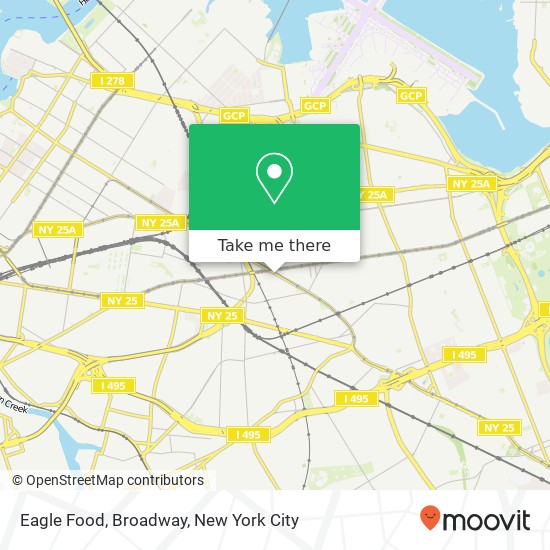 Eagle Food, Broadway map