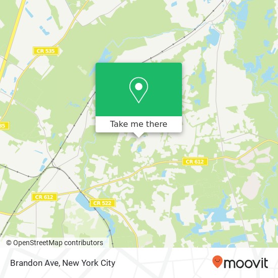 Mapa de Brandon Ave, Monroe Twp, NJ 08831