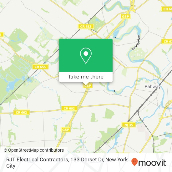 RJT Electrical Contractors, 133 Dorset Dr map