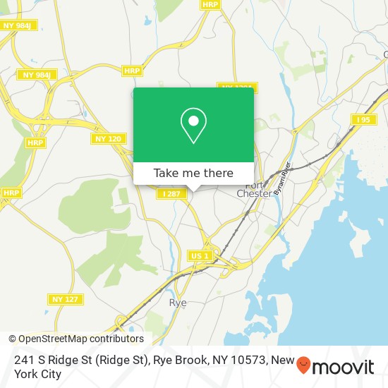 241 S Ridge St (Ridge St), Rye Brook, NY 10573 map