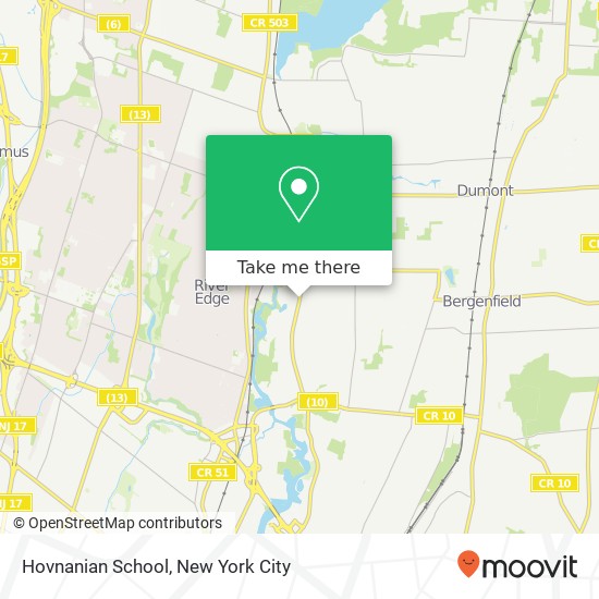 Mapa de Hovnanian School, 817 River Rd