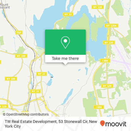 Mapa de TW Real Estate Development, 53 Stonewall Cir