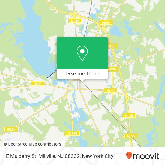 Mapa de E Mulberry St, Millville, NJ 08332