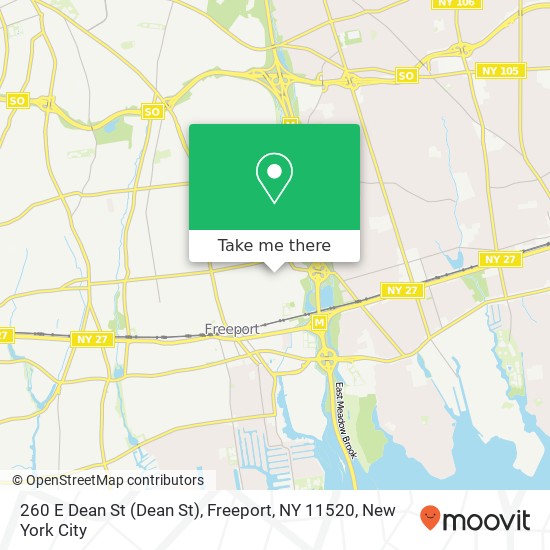 260 E Dean St (Dean St), Freeport, NY 11520 map