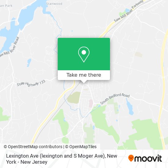 Lexington Ave (lexington and S Moger Ave) map