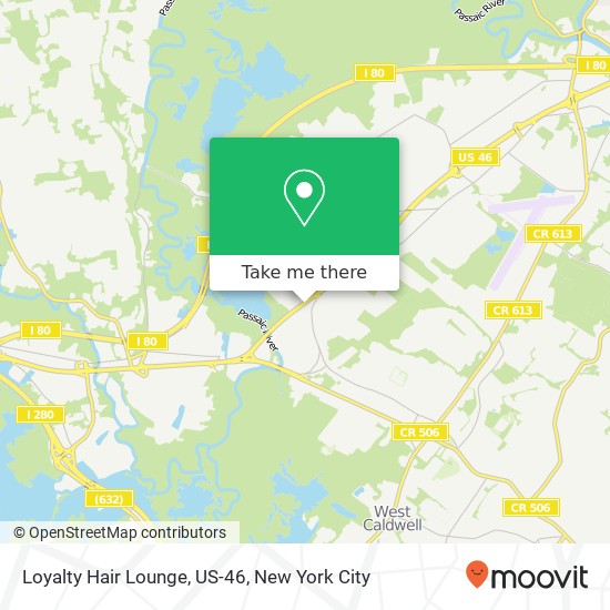 Mapa de Loyalty Hair Lounge, US-46