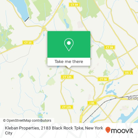 Mapa de Kleban Properties, 2183 Black Rock Tpke