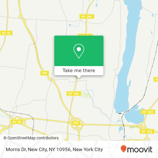 Mapa de Morris Dr, New City, NY 10956