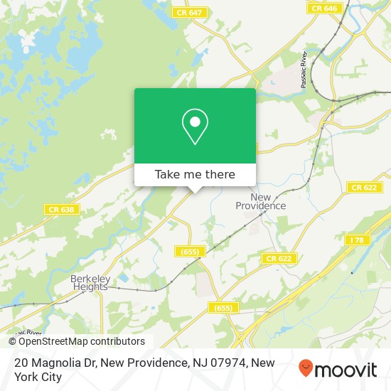20 Magnolia Dr, New Providence, NJ 07974 map