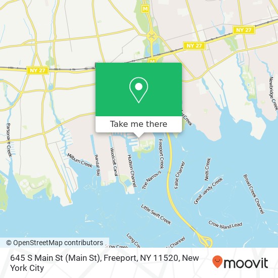 645 S Main St (Main St), Freeport, NY 11520 map
