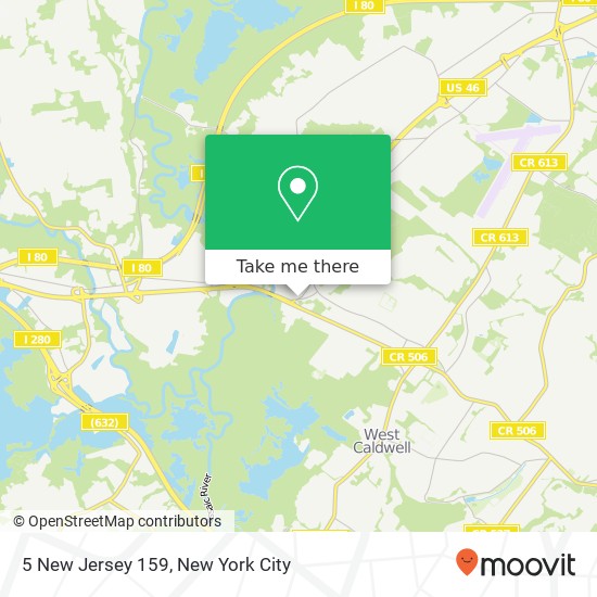 Mapa de 5 New Jersey 159