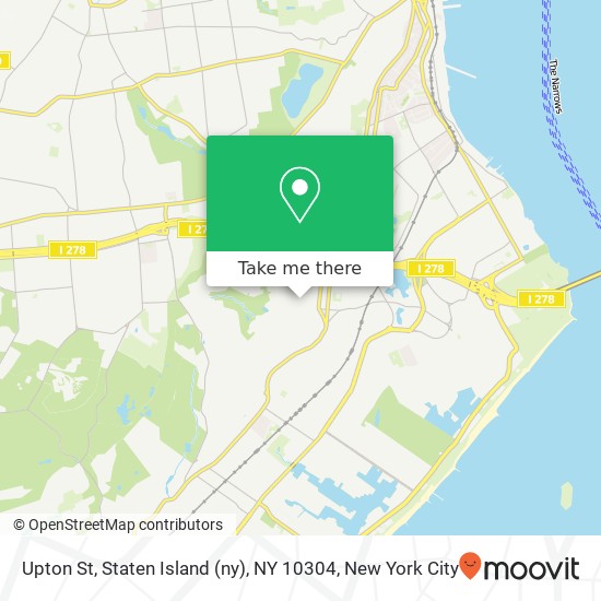 Upton St, Staten Island (ny), NY 10304 map