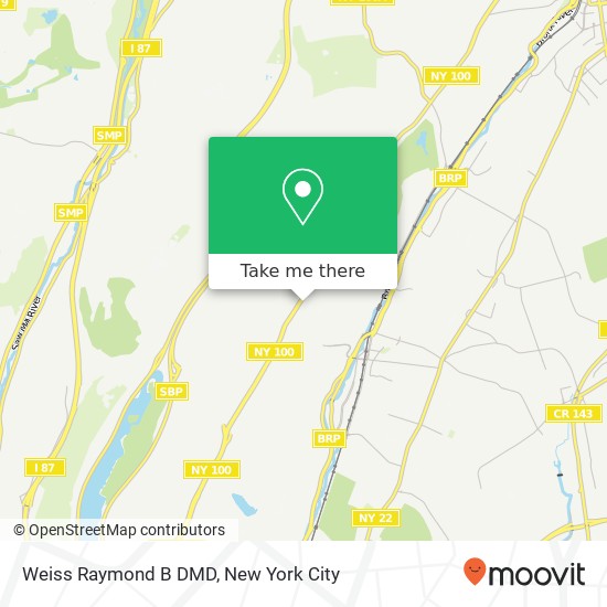 Mapa de Weiss Raymond B DMD, 800 Central Park Ave