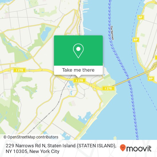 229 Narrows Rd N, Staten Island (STATEN ISLAND), NY 10305 map