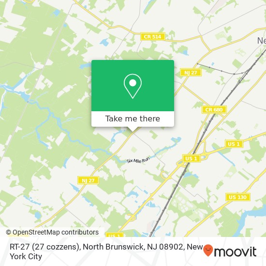 Mapa de RT-27 (27 cozzens), North Brunswick, NJ 08902