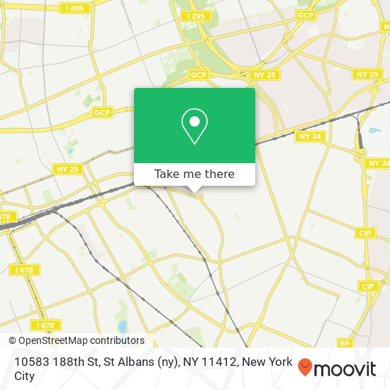 10583 188th St, St Albans (ny), NY 11412 map