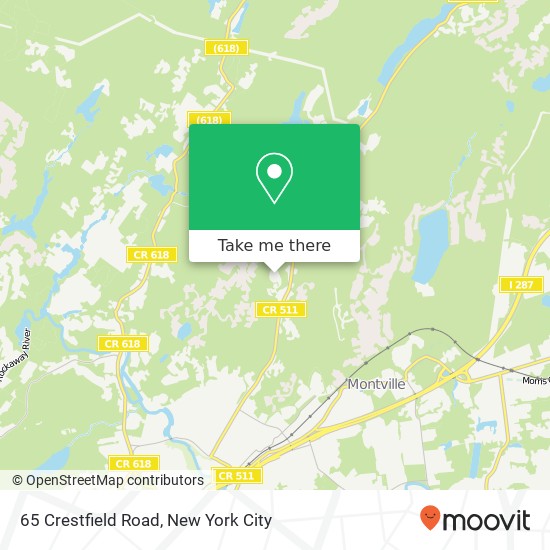 65 Crestfield Road, 65 Crestfield Rd, Boonton, NJ 07005, USA map