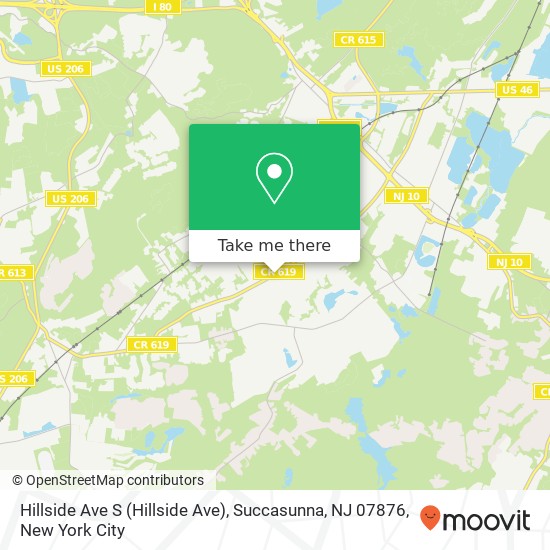 Hillside Ave S (Hillside Ave), Succasunna, NJ 07876 map