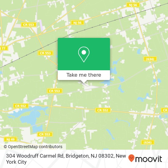 304 Woodruff Carmel Rd, Bridgeton, NJ 08302 map