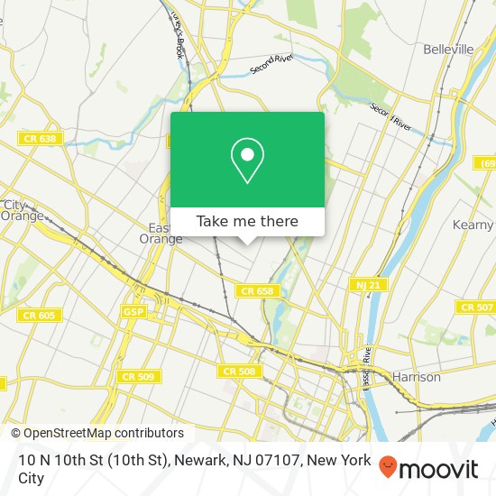 10 N 10th St (10th St), Newark, NJ 07107 map