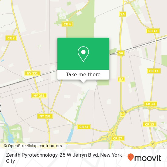 Zenith Pyrotechnology, 25 W Jefryn Blvd map