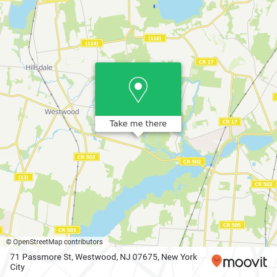 71 Passmore St, Westwood, NJ 07675 map