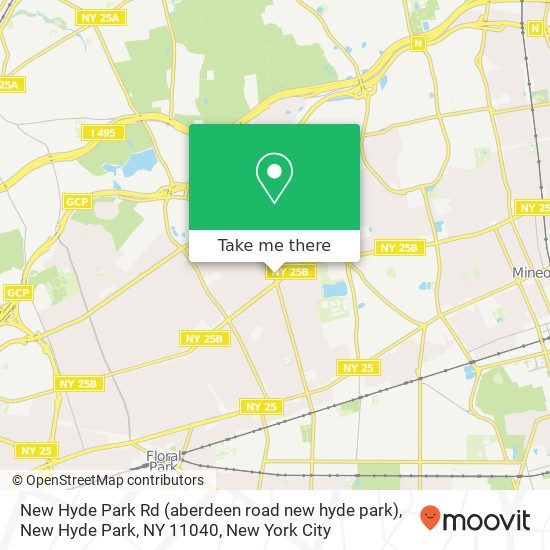 Mapa de New Hyde Park Rd (aberdeen road new hyde park), New Hyde Park, NY 11040